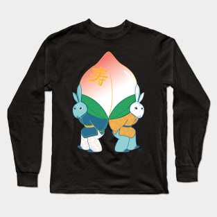 Longevity Peach Bunnies Long Sleeve T-Shirt